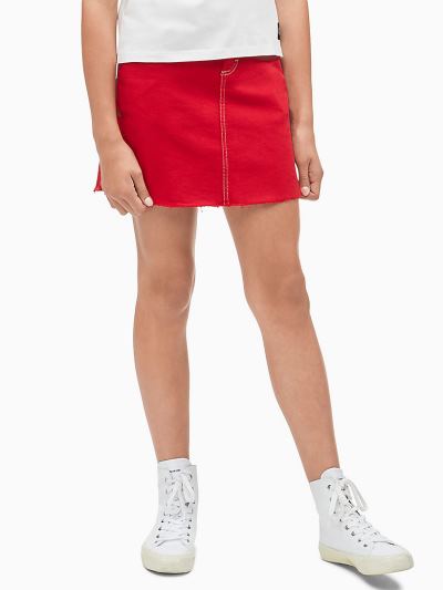 Calvin Klein Ruhák HU326153 | Calvin Klein Denim A-Line Lány Szoknya Piros